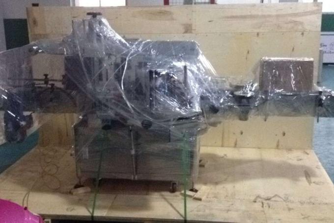 Makinë etiketimi shishkë aliazh alumini për shishe të rrumbullakëta, makinë etiketimi industriale