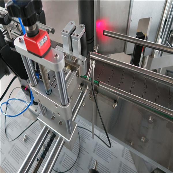 Makina standarde automatike e etiketimit të shisheve të rrumbullakëta përpara dhe prapa