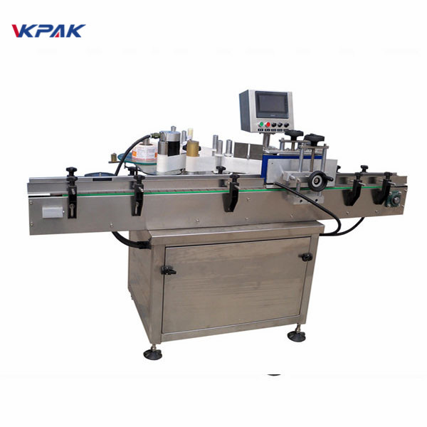 SUS304 Servo Motor Automatik Etiketimi i Shisheve të Rrumbullakëta Kontrolli i PLC