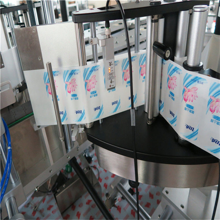Makinë etiketimi e ngjitëseve me shishe të rrumbullakëta gjashtëkëndëshe anësore automatike