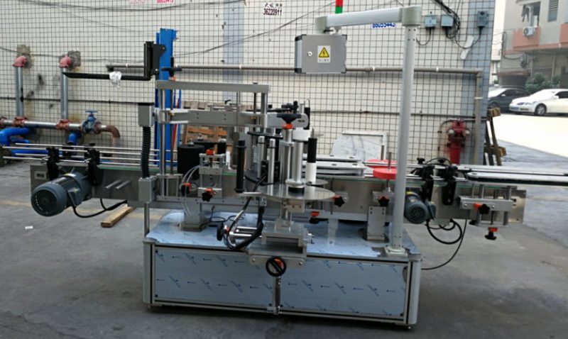 Ngjitëse me dy anë Kinë Makinë Automatike për Etiketimin e Shisheve Ovale Eliptike 1200W furnizues